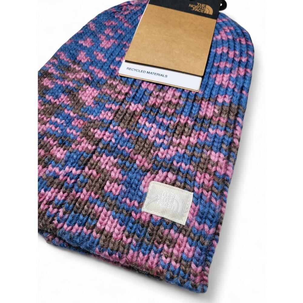 NWT THE NORTH FACE Crochet Shinsky Slouchy Beanie Shady Berry OSFA - Picture 10 of 12